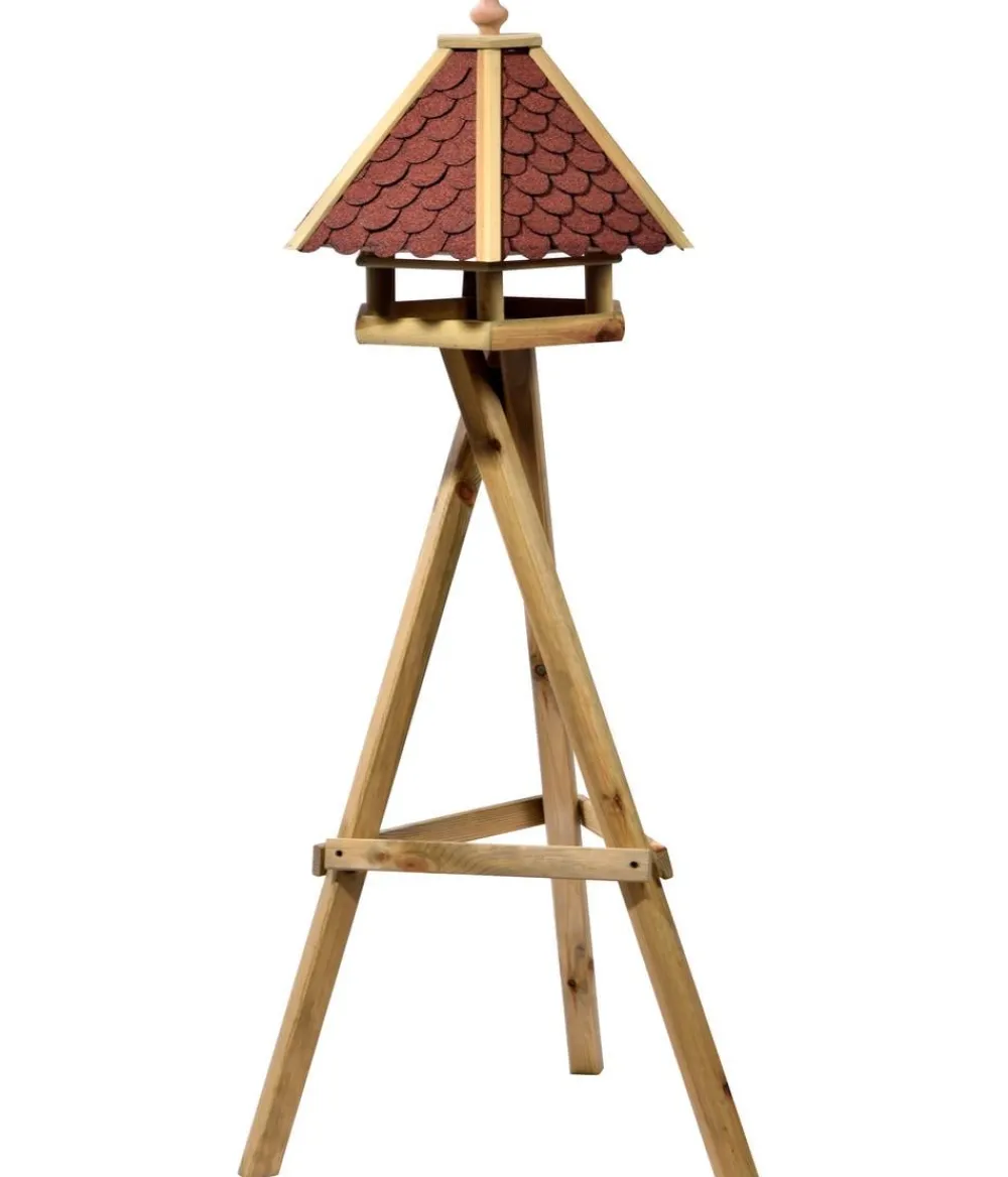 Dehner Natura Premium Futterhaus Alpbach, inkl. Ständer Ellmau, ca. B68/H148/T62 cm Online