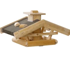 Dehner Natura Premium Futterhaus Watzmann, natur, ca. B55/H23/T40 cm New