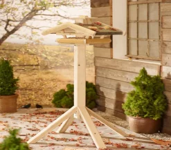 Dehner Natura Premium Futterhaus Watzmann, natur, ca. B55/H23/T40 cm New