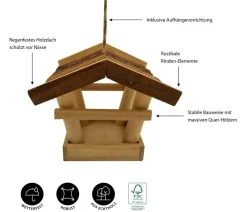 Dehner Natura Premium Vogelhäuser & Futterspender - Futtersäule Restato