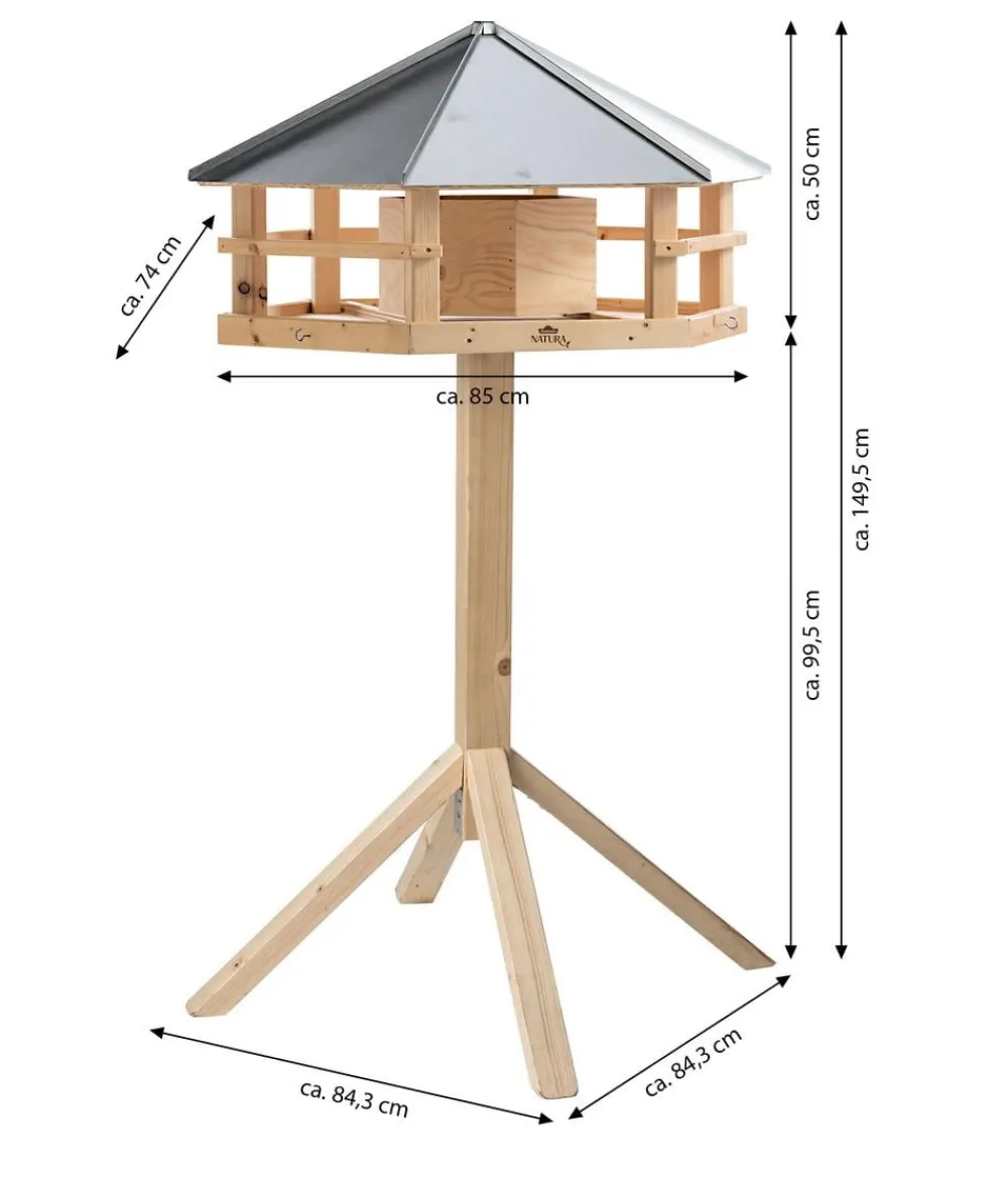 Dehner Natura Premium Vogelhäuser & Futterspender - Futtersäule Restato