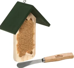 Dehner Natura Premium Futterhaus + Streichmesser für Erdnuss-Aufstrich Clearance
