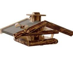 Dehner Natura Premium Futterhaus Wendelstein, geflammt, ca. B76/H32/T55 cm Sale