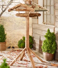 Dehner Natura Premium Futterhaus Wendelstein, geflammt, ca. B76/H32/T55 cm Sale