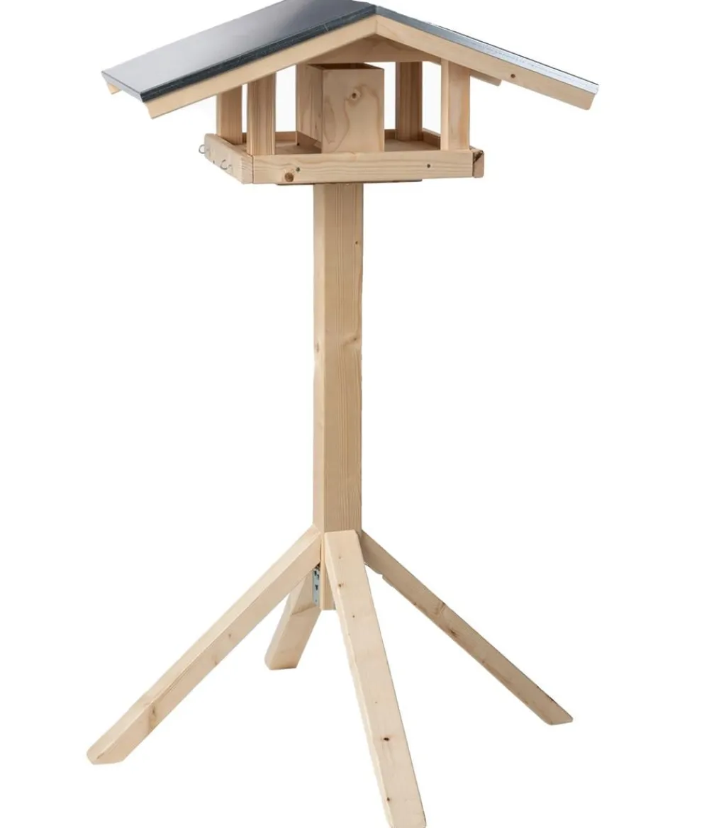Dehner Natura Premium Futterhaus Karwendel, , inkl. Ständer Alpstein, ca. B84,3/H127,2/T84,3 cm Best