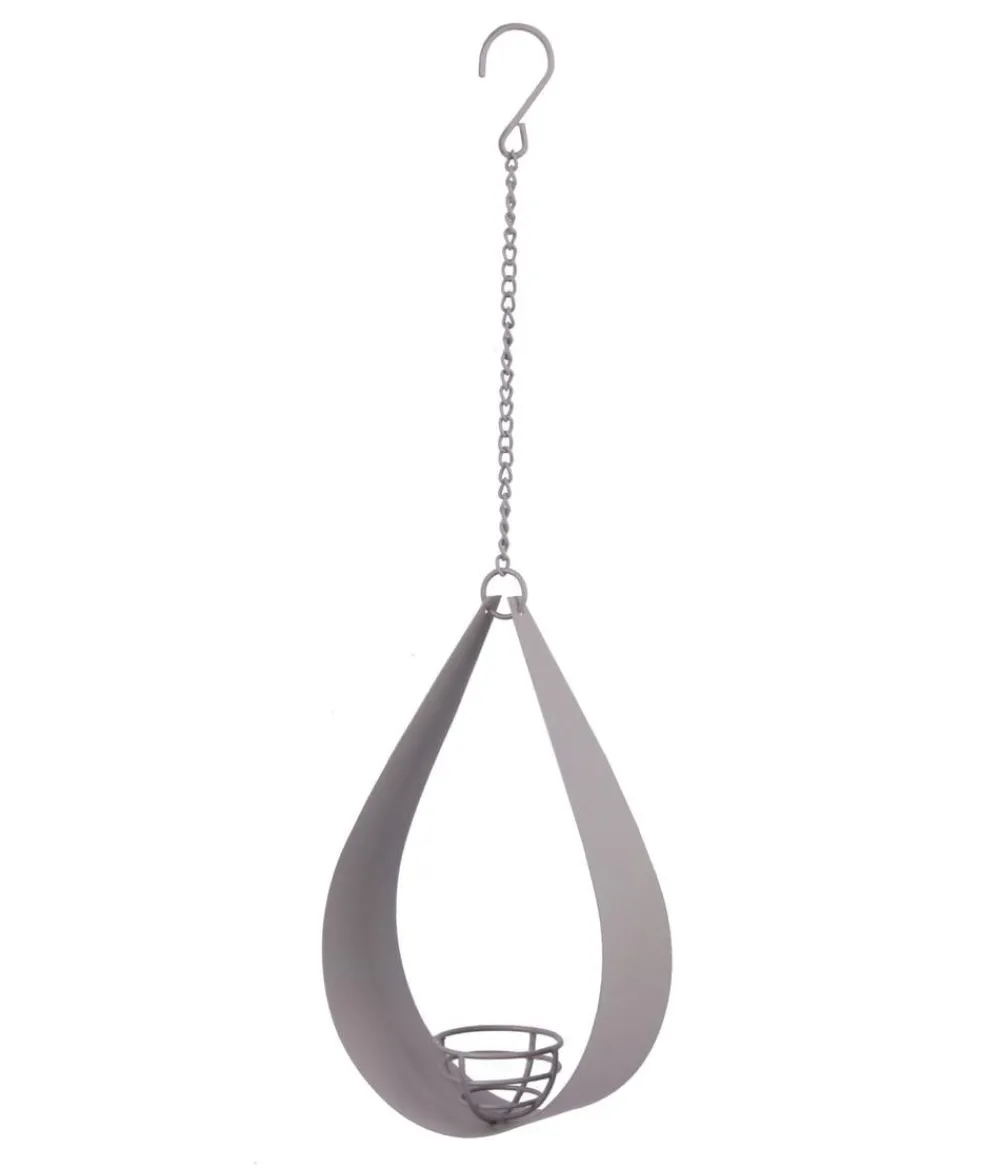 Dehner Natura Premium Vogelhäuser & Futterspender - Futterstelle Gota, ca. B14,5/H43,5/T6 cm Grau