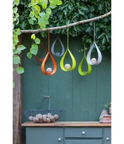 Dehner Natura Premium Vogelhäuser & Futterspender - Futterstelle Gota, ca. B14,5/H43,5/T6 cm Grau