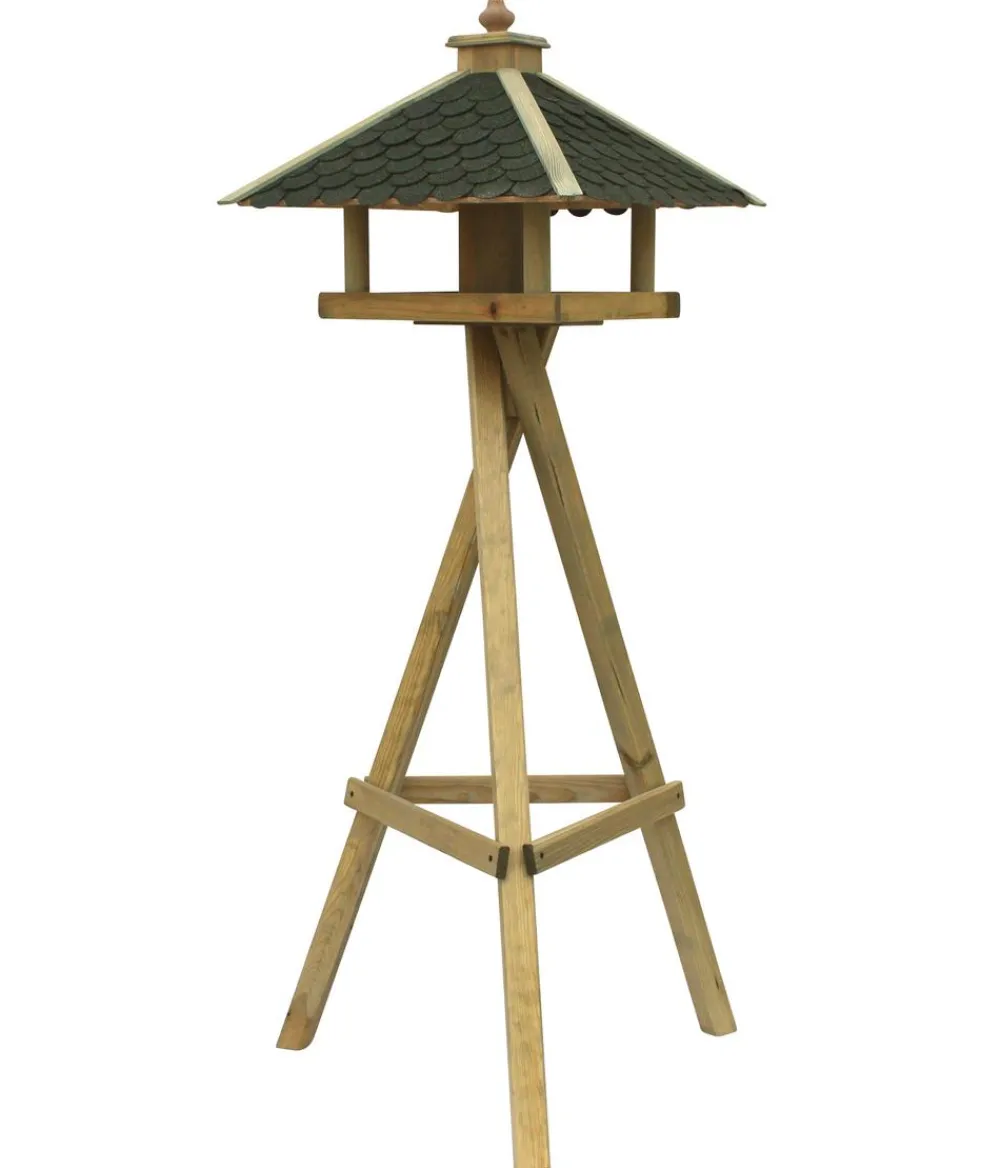 Dehner Natura Premium Vogelhäuser & Futterspender - Futterhaus Innsbruck, inkl. Ständer Ellmau, ca. B68/H144/T62 cm