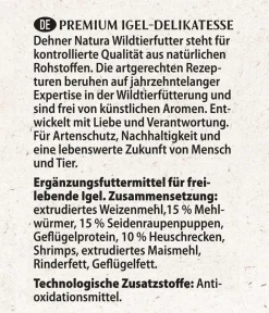 Dehner Natura Premium Igelfutter & -Häuser > Igelfutter-Set, 3-teilig