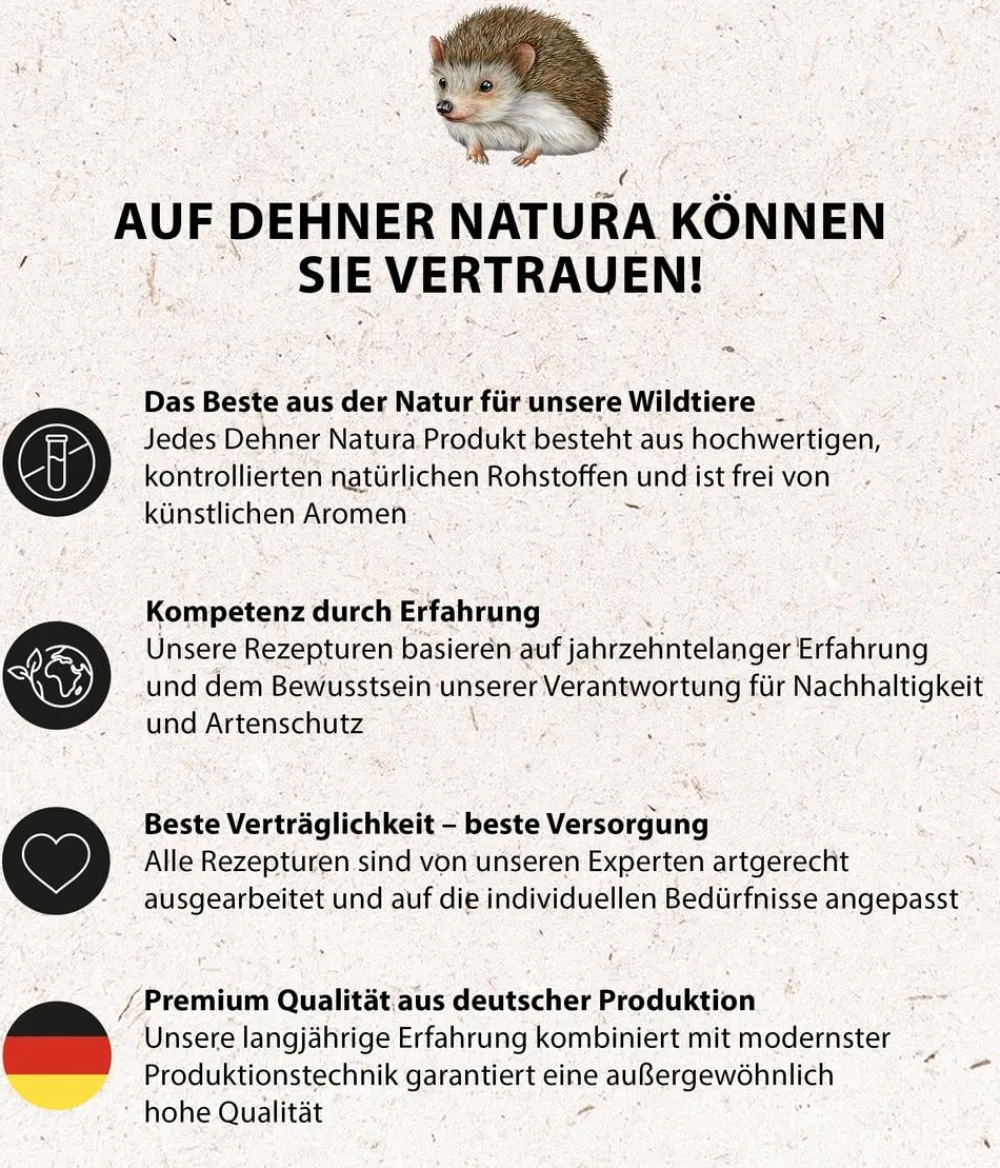 Dehner Natura Premium Igelfutter & -Häuser > Igelfutter-Set, 3-teilig
