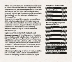 Dehner Natura Premium Igelfutter & -Häuser|Kleintierfutter > Igelfutter Igel-Kekse mit Shrimps