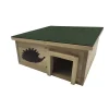 Dehner Natura Premium Igelfutter & -Häuser|Mehr Kleintierheime - Igelhaus Karlie, 40x19x40 cm