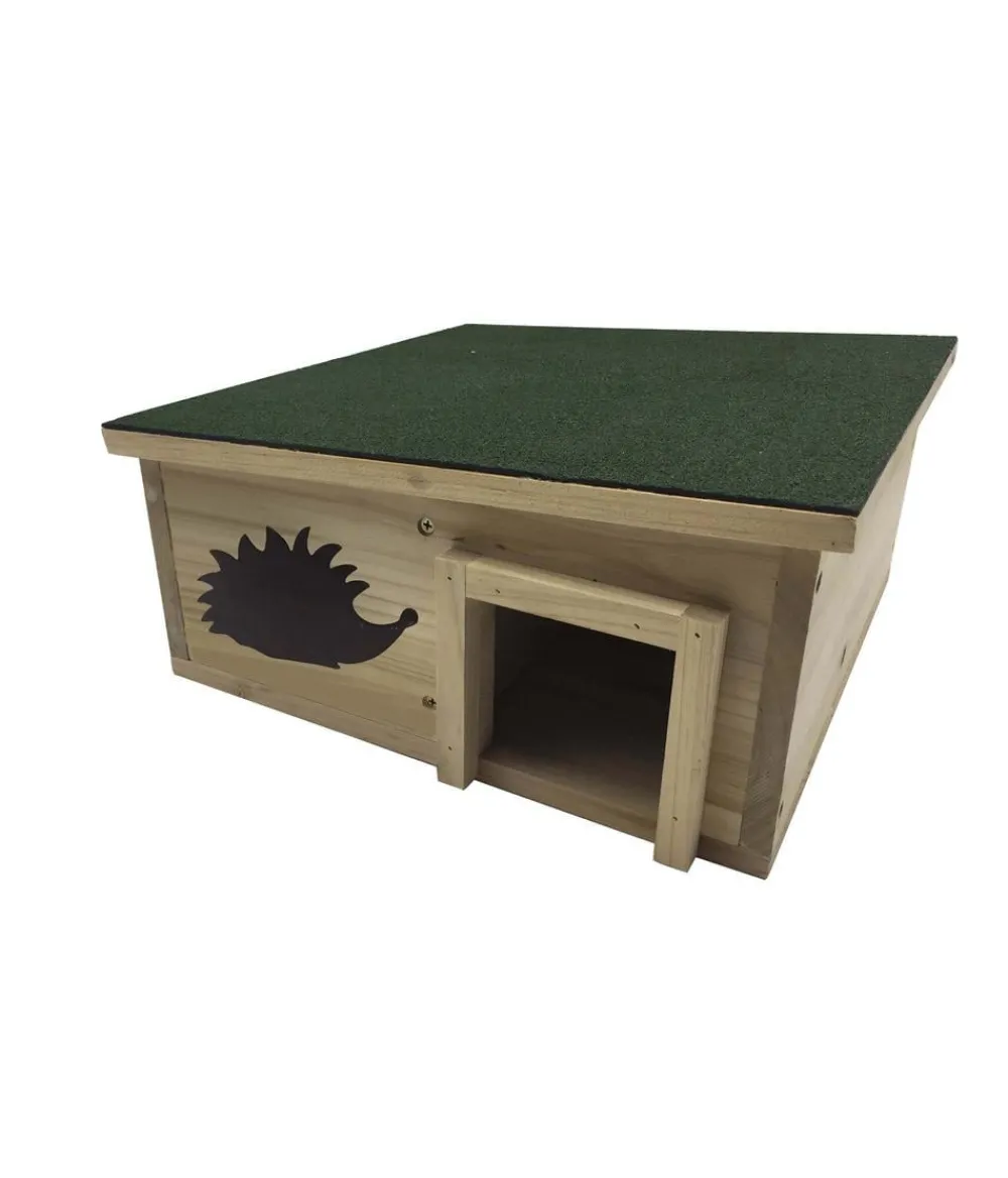 Dehner Natura Premium Igelfutter & -Häuser|Mehr Kleintierheime - Igelhaus Karlie, 40x19x40 cm