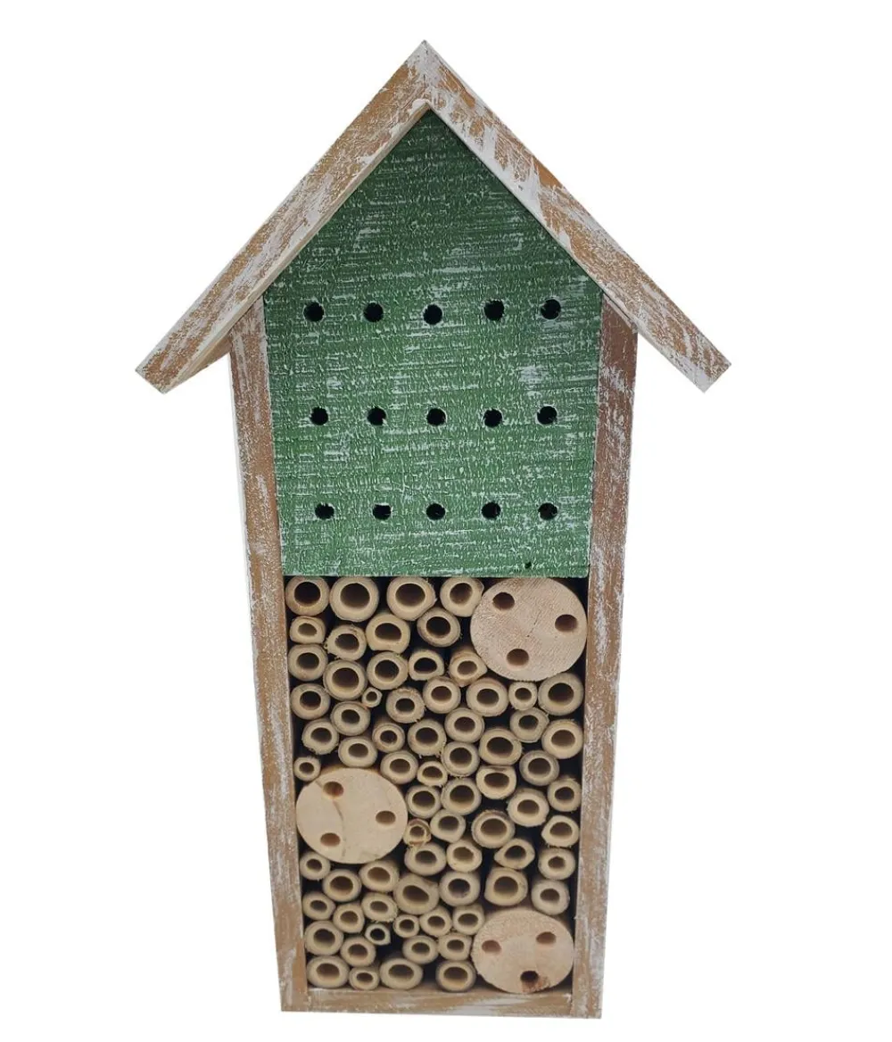 Dehner Natura Premium Nützling & Insektenhotels - Insektenhotel Galway, ca. B15/H30/T13 cm Dunkelgrün