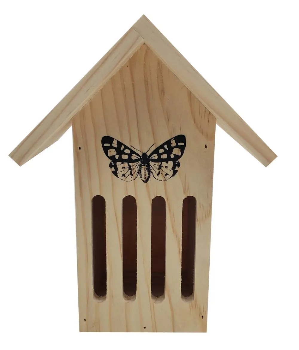 Dehner Natura Premium Nützling & Insektenhotels - Schmetterlingshaus Runa, ca. B17/H23/T12 cm Natur