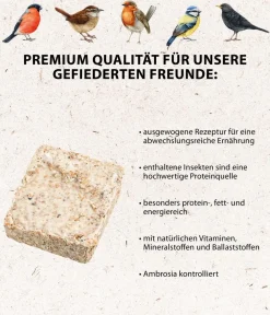 Dehner Natura Premium Wildvogelfutter & Snacks > Spender für Futtertafeln mit Tafel-Mix, 7-teilig