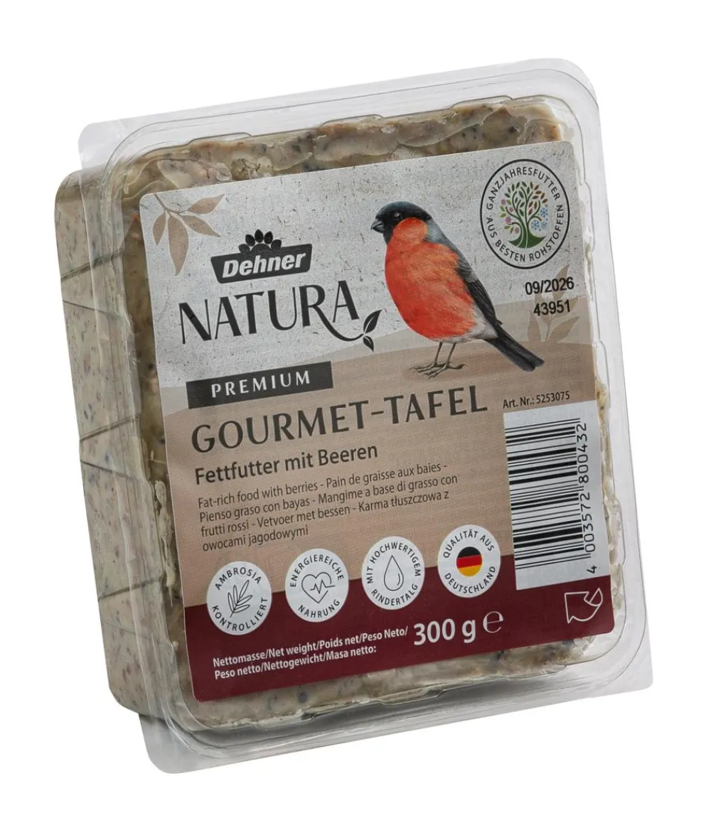 Dehner Natura Premium Wildvogelfutter & Snacks > Spender für Futtertafeln mit Tafel-Mix, 7-teilig