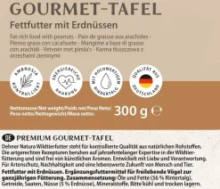 Dehner Natura Premium Wildvogelfutter & Snacks > Spender für Futtertafeln mit Tafel-Mix, 7-teilig