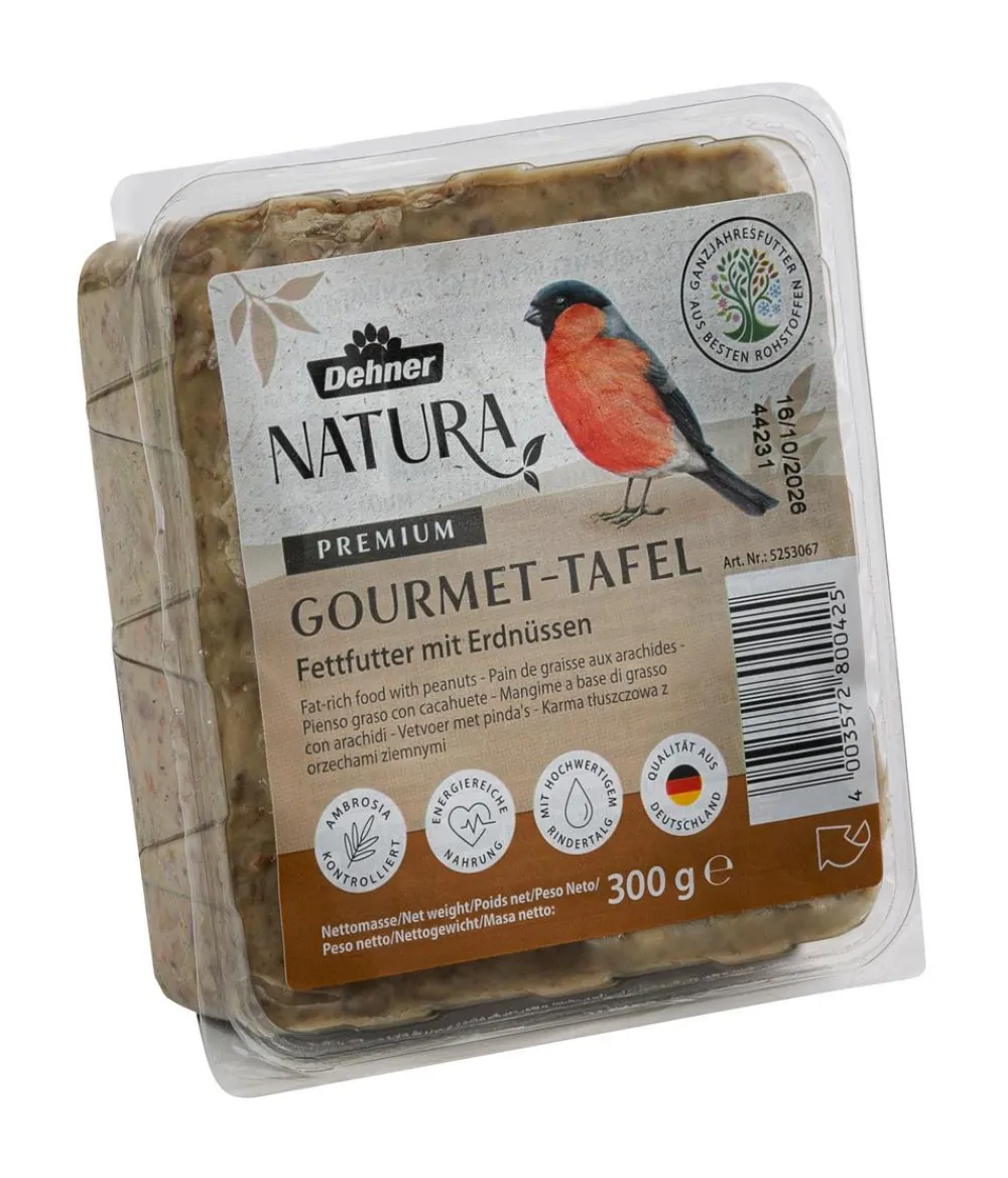 Dehner Natura Premium Wildvogelfutter & Snacks > Spender für Futtertafeln mit Tafel-Mix, 7-teilig