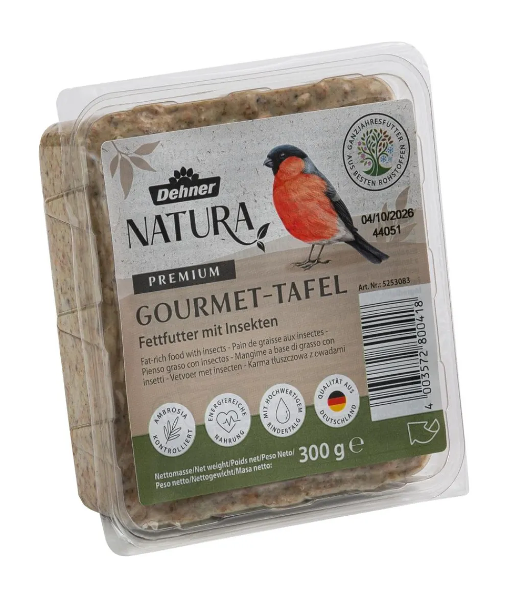 Dehner Natura Premium Wildvogelfutter & Snacks > Spender für Futtertafeln mit Tafel-Mix, 7-teilig