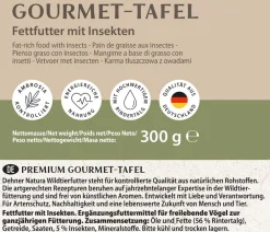 Dehner Natura Premium Wildvogelfutter & Snacks > Spender für Futtertafeln mit Tafel-Mix, 7-teilig