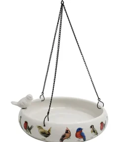 Dehner Natura Premium Vogeltränke Curitiba, ca. Ø28/H5,5 cm Weiß Sale