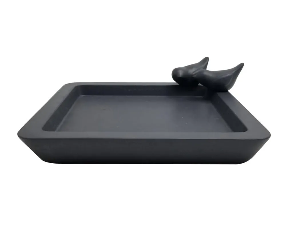 Dehner Natura Premium Vogeltränken|Gartenzwerge & Gartenfiguren > Vogeltränke Belém, ca. B30/H9/T30 cm