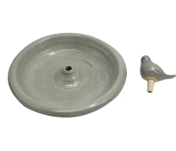 Dehner Natura Premium Vogeltränke Natal, ca. Ø29,5/H10,6 cm Grau Outlet