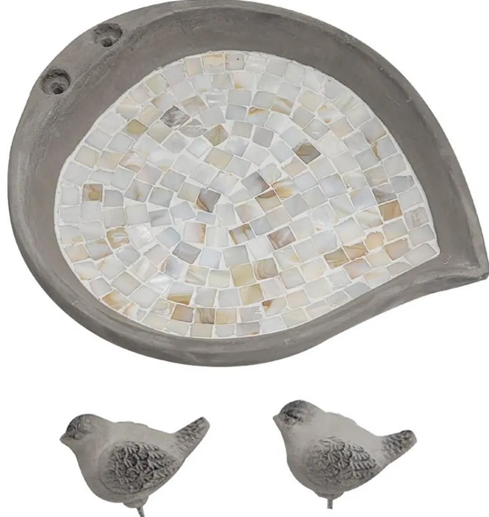 Dehner Natura Premium Vogeltränke Trevi, ca. B30,5/H4,5/T26 cm Beige Online