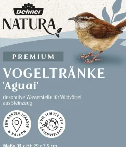Dehner Natura Premium Vogeltränke Aguai, ca. Ø29/H7,5 cm Weiß Outlet