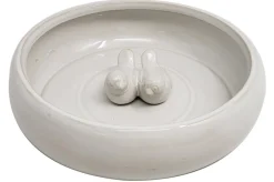 Dehner Natura Premium Vogeltränke Aguai, ca. Ø29/H7,5 cm Weiß Outlet