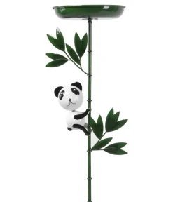 Dehner Natura Premium Vogeltränken|Gartenzwerge & Gartenfiguren - Vogeltränke Panda, ca. B24/H115/T18 cm