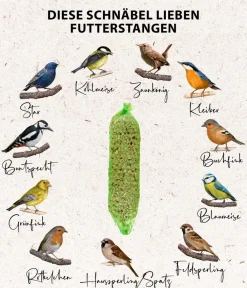 Dehner Natura Premium Wildvogelfutter Gourmet-Stangen mit Sonnenblumenkernen, 200 g Sale