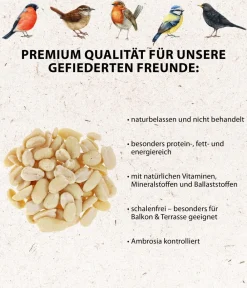 Dehner Natura Premium Wildvogelfutter & Snacks > Wildvogelfutter Halbe/Ganze Erdnüsse
