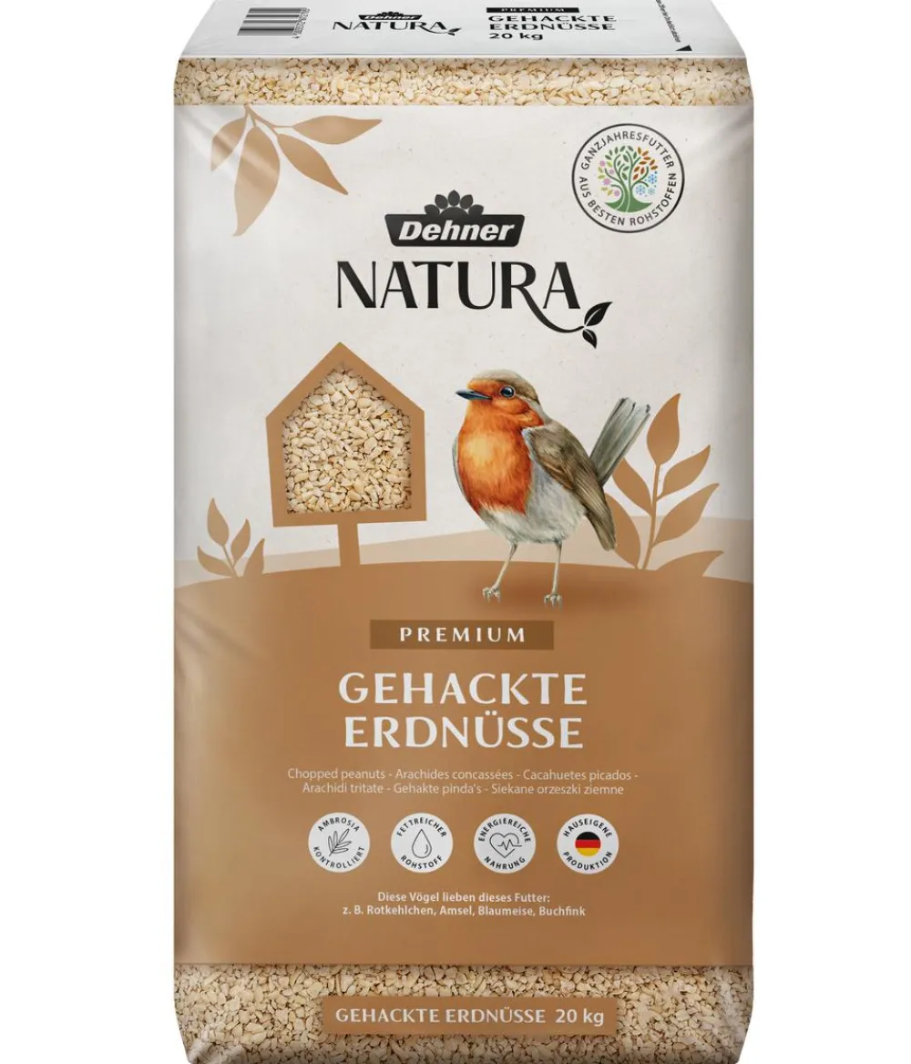 Dehner Natura Premium Wildvogelfutter & Snacks > Wildvogelfutter Gehackte Erdnüsse