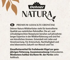 Dehner Natura Premium Wildvogelfutter & Snacks > Wildvogelfutter Gehackte Erdnüsse