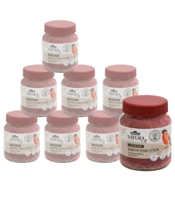 Dehner Natura Premium Wildvogelfutter & Snacks > Wildvogelfutter Erdnussbutter im Glas, Beeren, 8 x 340 g