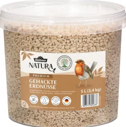 Dehner Natura Premium Wildvogelfutter Gehackte Erdnüsse im Eimer, 5 l New