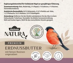 Dehner Natura Premium Wildvogelfutter Erdnussbutter im Glas, 3 x 2 Stk. Online