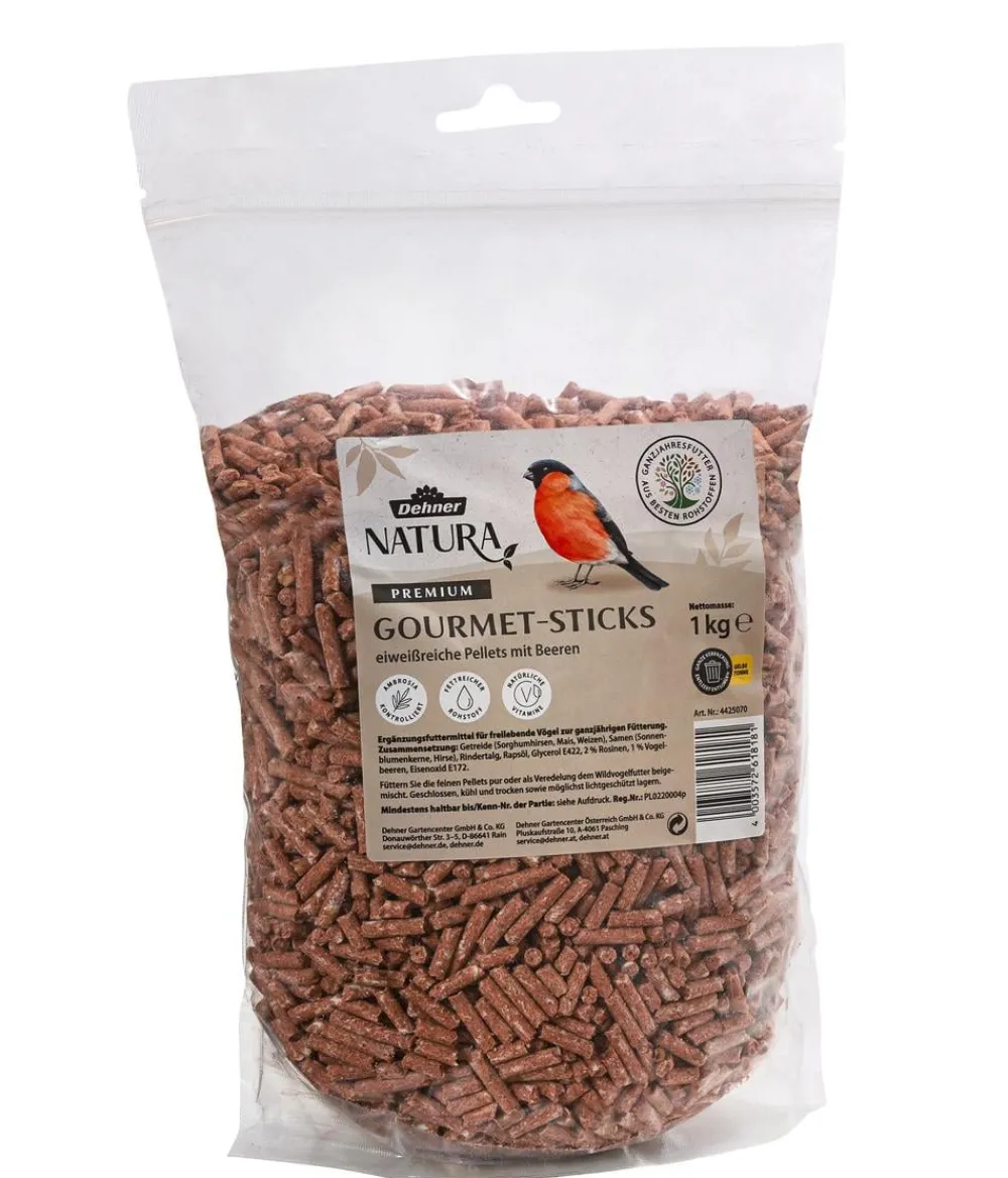 Dehner Natura Premium Meisenknödel > Wildvogelfutter Beeren-Meisenknödel im Karton, ohne Netz, 100 Stk.