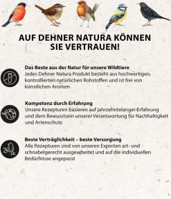 Dehner Natura Premium Wildvogelfutter & Snacks - Wildvogel Körner- und Weichfutter
