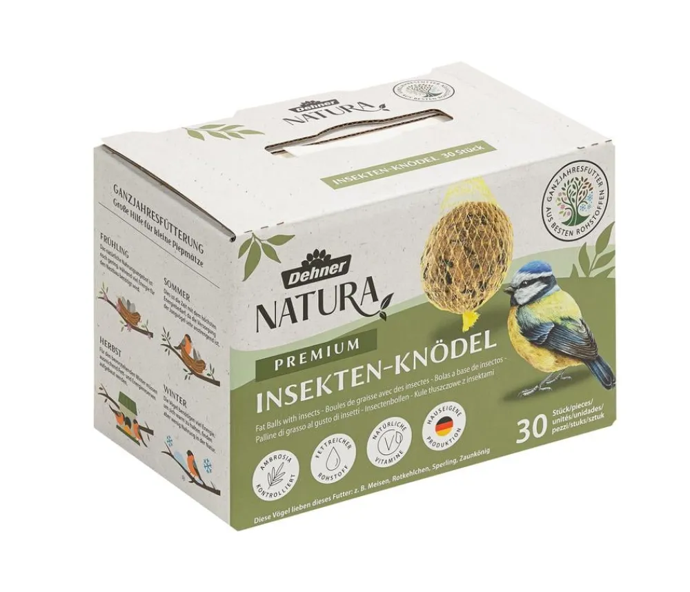 Dehner Natura Premium Wildvogelfutter & Snacks - Wildvogelsnack Hermetia-Larven, 400 g