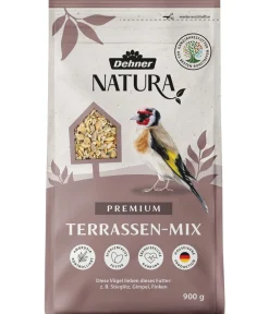 Dehner Natura Premium Wildvogelfutter Ganzjahresfutter Terrassen-Mix, 900 g Hot
