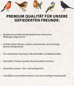 Dehner Natura Premium Wildvogelfutter Futterbuffet Maxi, 8-teilig