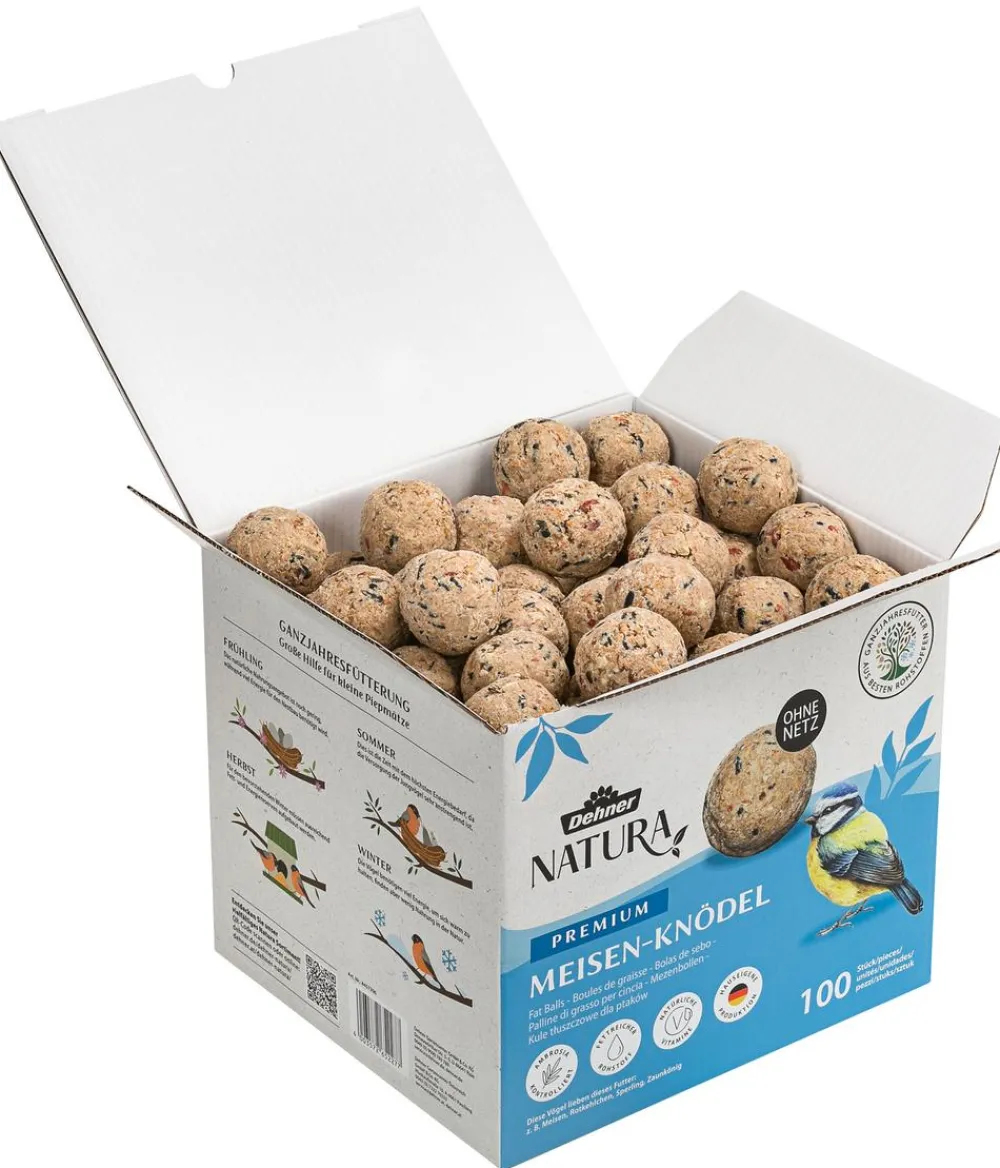 Dehner Natura Premium Wildvogelfutter Meisenknödel im Karton, ohne Netz Clearance
