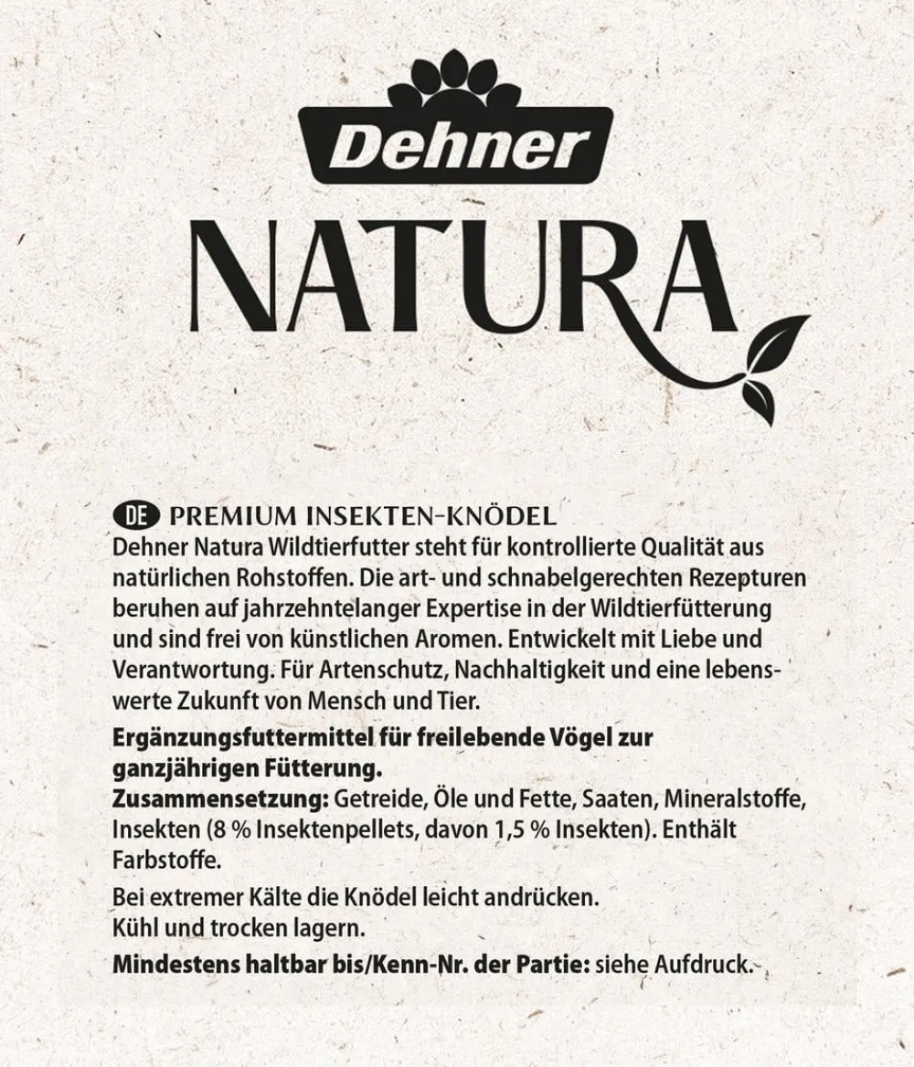 Dehner Natura Premium Wildvogelfutter & Snacks - Wildvogelfutter Pinienzapfen Hellrot