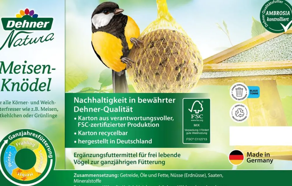 Dehner Natura Premium Wildvogelfutter & Snacks - Wildvogelfutter Ebereschenbeeren, 350 g