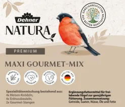 Dehner Natura Premium Wildvogelfutter & Snacks - Wildvogelfutter Maxi Gourmet-Mix, 1.380 g