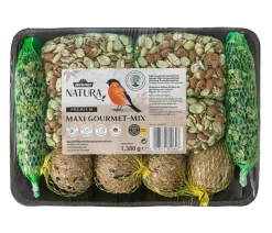Dehner Natura Premium Wildvogelfutter & Snacks - Wildvogelfutter Maxi Gourmet-Mix, 1.380 g