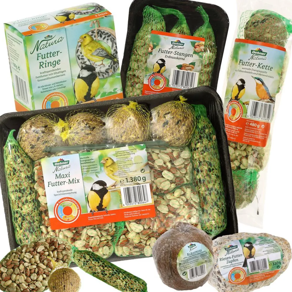 Dehner Natura Premium Wildvogelfutter & Snacks - Wildvogelfutter Gourmet-Mix, 420 g